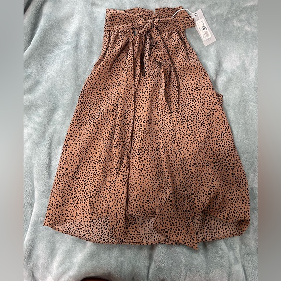 Tank top cheetah blouse with tie in front - Picture 4 of 4